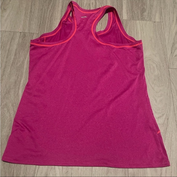 Brooks Pink Tank Top with Orange Accents - Picture 3 of 3